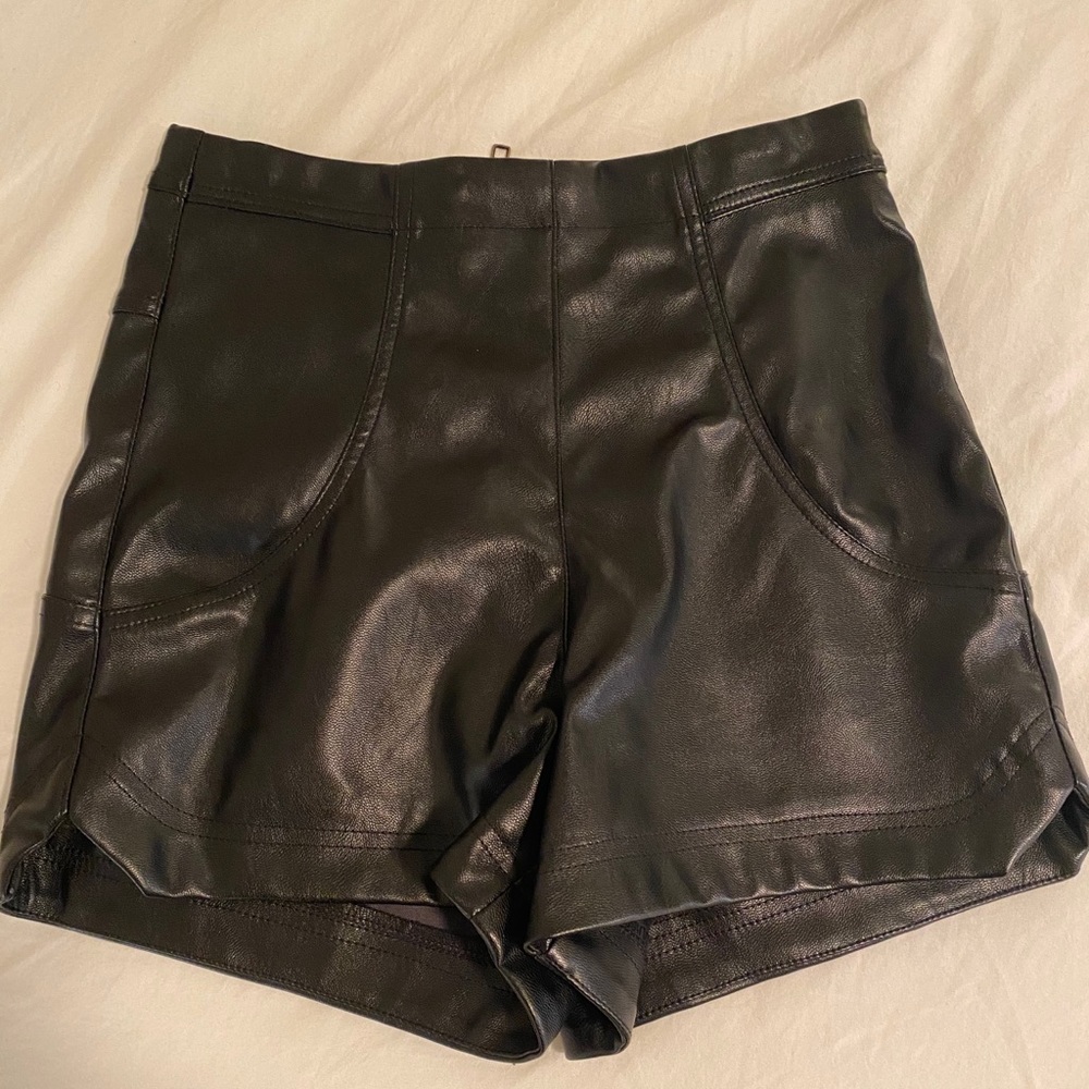 Princess Polly Leather Shorts